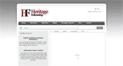 Desktop Screenshot of heritagefellowshipchurch.com